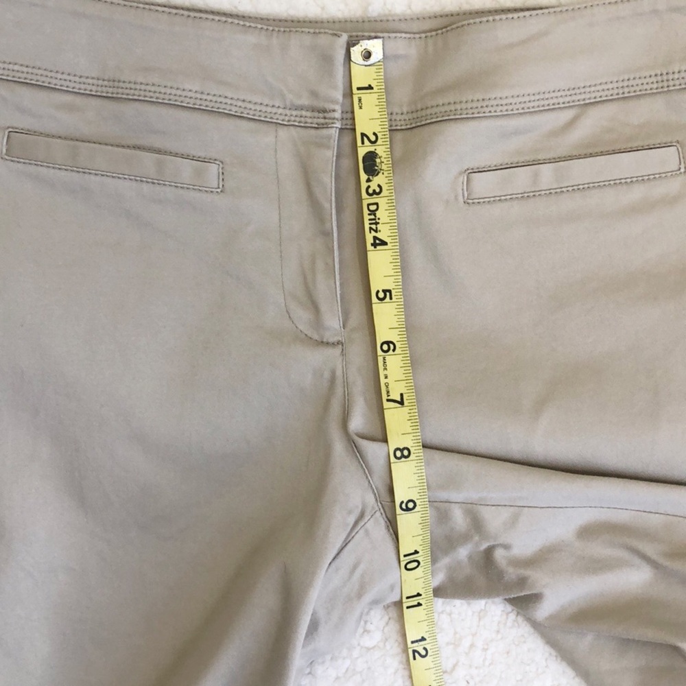 Cache Khaki Tan Bermuda Shorts Sz 8 - Picture 7 of 8